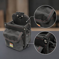 Reinforced Electrician Tool Pouch Heavy-Duty Tool Pouch with Belt Loop Compact Wear-Resistant for Electricians