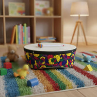 22-Inch Wooden Floor Drum Develops Rhythm Children Floor Drum Ideal Gift Percussion Instrument for Young Children, Dance Class, Early Education