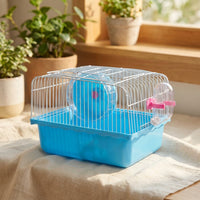 Extra Large Hamster Cage Villa, Multi-Level Syrian Hamster Habitat with Wire Top and Base, Four Seasons Small Animal Home