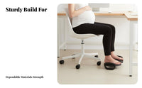 Adjustable Under-Desk Footrest Non-Slip Ergonomic Aid Massaging Surface for Home