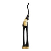 Elephant Statue with Trunk up Freestanding Ornament Sculptural for Tabletop