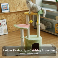 Sturdy Construction Cat Climbing Frame Stable Base Multi-Level Cat Tree Spacious Design for Adult Cats, Kittens, Indoors, Living Room, Home