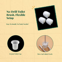 Toilet Brush: Glass Base