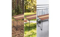 Folding Wooden Side Table Lightweight Wooden Side Table Low-Profile Furniture for Backpackers, Picnic, Patio