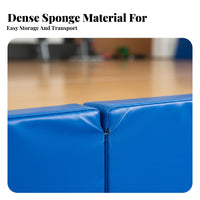 Foldable Design Folding Tumbling Mat Fall Protection Folding Crash Mat Heavy Force Absorption Thick Crash Pad Multi-Purpose for Gymnasts, Cheerleaders, Dance Studio, Gymnasium, School, Home