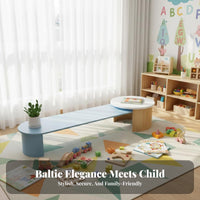 Kindergarten Furniture Set Sturdy Solid Wood Kids Table Set Child-Friendly Design Preschool Table and Chairs for Preschoolers, Parents, Daycare
