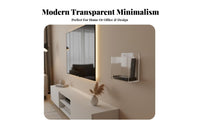 Multicompartment Phone Cabinet Transparent Design vertical surfaceMounted Box Space-Saving