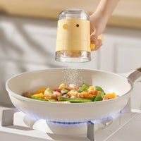 Moisture-Proof Press Type Seasoning Dispenser Precise Measurement Press-Type Seasoning Dispenser Single-Hand Operation for Elderly