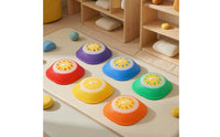 6 Pieces Stepping Stone with Light and Sound Interactive Musical Indoor Stepping Stones with Lights for Kids