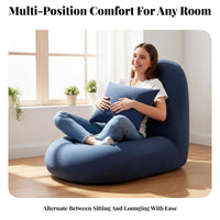 Adjustable Backrest Lounger Foldable Design Floor Chair Multi-Functional Comfortable Feel for Young Adults, Console Users