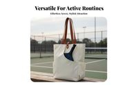Pickleball Paddle Carrier Large Capacity Pickleball Shoulder Bag Multi-Pocket Sports Tote Multiple Pockets Versatile Design