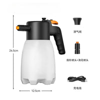 Rechargeable Electric Foam Sprayer Cordless Foam Sprayer with Pressure Release Valve Handheld for Car Owners, Driveway Detailing
