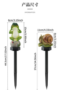 Solar Powered Frog Garden Light with Animal Shape for Outdoor Decoration