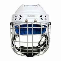 Hockey Helmet with Face Guard Comfortable Safeguarding Headgear Chin Straps