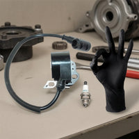 Ignition Coil and Ignition Electrode Plug Kit Compatible Ignition Coil Assembly Engine Parts Insulated Part Heat Resistant
