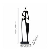 Abstract Human Figure Unique Design Modern Art Statue Artisanal for Bookshelf