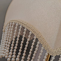 Velvet Fringe Lampshade French Design Floor Lamp Shade Textured Finish