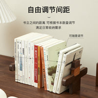 Creative Scarecrow Bookend, Solid Wood Desk Book Organizer
