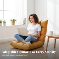 Adjustable Floor Lounger Foldable Design Tatami Sofa Multi-Functional for Adults