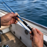 Solid Fiberglass Spinning Fishing Rod for Lure and Boat Fishing