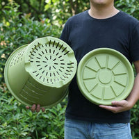 Indoor Plant Pot and Flower Pots, Large Outdoor Plant Pot with Drainage Holes, Breathable Plant Pot for House Plants, Simple Style Design