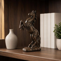Horse Statue Resin Horse Sculpture Decorative Home Decor for Living Room, Office, Bookshelf