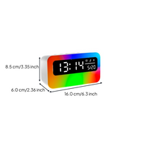 LED alarm clock with speaker