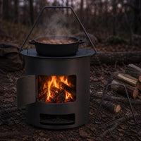 Portable Wood Burning Stove for Outdoor Camping and Home Use