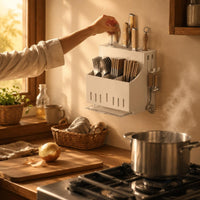 Storage Stand Multi Functional Countertop Utensil Holder Space Saving