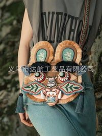 跨进爆款Lil X’s handcrafted Chinese Tiger Bag手工制作虎包