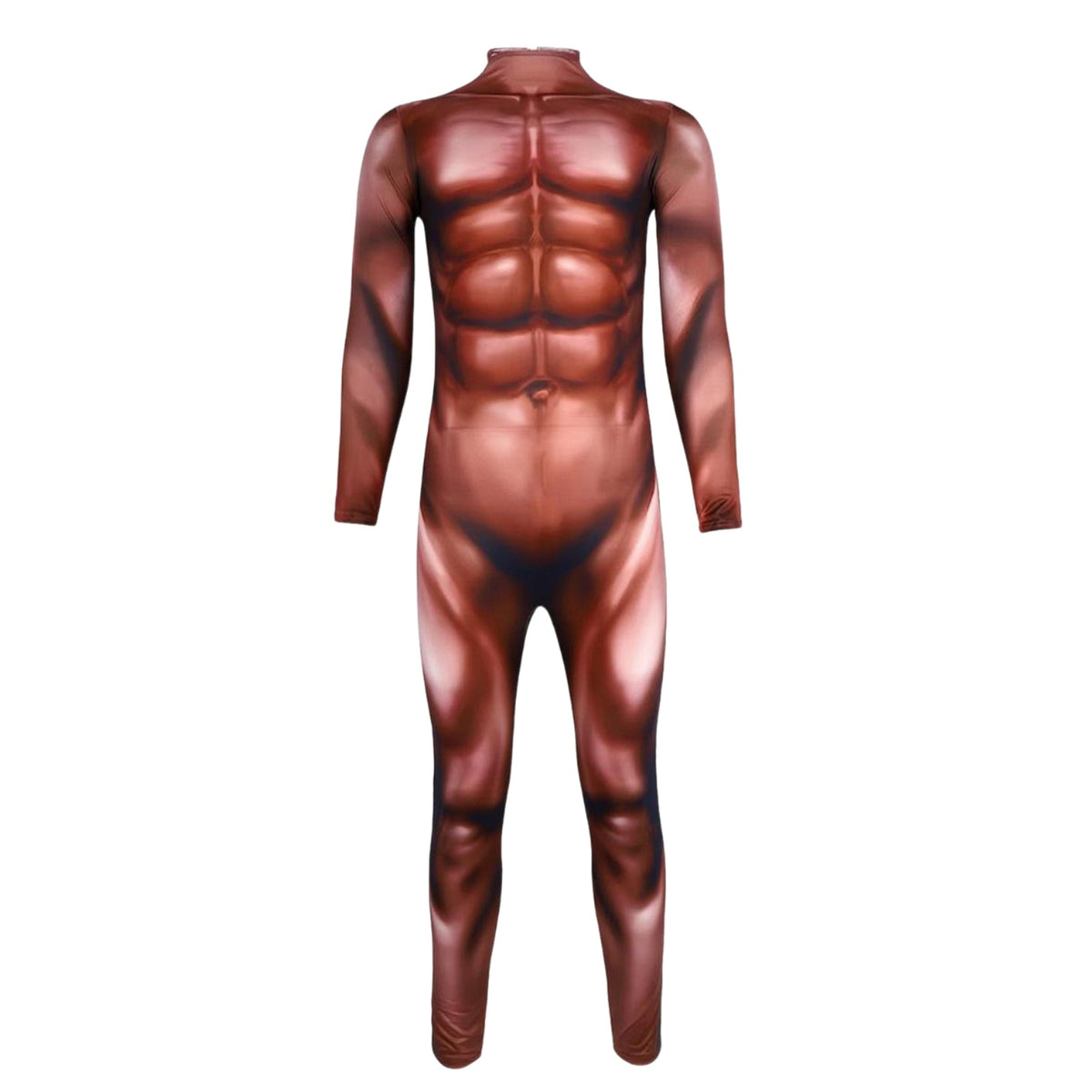 Printed Muscle Suit High Neck Muscle Bodysuit Adult Clothing for Cosplay