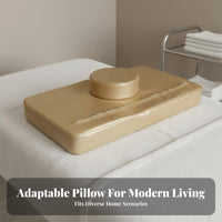 Ergonomic Design Beauty Bed Pillow High-Density Foam Core Eyelash Extension Headrest Breathable Material for Beauticians, Home Users, Spas