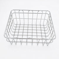 Storage Basket with Wire Mesh Design for Medical Instruments, 304 Ainless Steel for Easy Drainage and Air Circulation