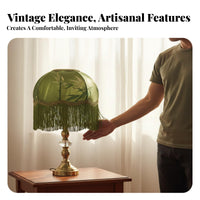 Bedside Lamp with Elegant Fabric Lampshade for Living Room Decor, Modern Table Lamp Shade for Bedroom, Small Lamp Shade for Interior Designers