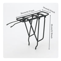 Compatible with Most Bikes Aluminum Alloy Rear Rack Lightweight Bike Rear Rack Pipe-Frame Sturdy for Cyclists, Commuters, Commuting