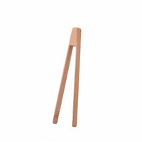 Wooden Food Clip Unwaxed Serving Tongs Slim Arms