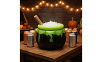 Halloween Ice Container Black Witch Cauldron Cooler Large Capacity