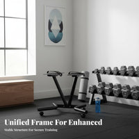 Easy Mobility Dumbbell Rack with Wheels Locking Casters Dumbbell Rack Stand Space-Saving Home Gym Storage Organizer Large Capacity