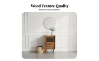 Narrow Bedside Cabinet Modern Minimalist Design Slim End Table with Drawer