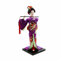 Japanese Geisha Figurine Square Black Base Japanese Figurine Gift Item