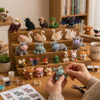 跨境新款3D Beaded Animal Craft Kit手工小动物DIY珠子套装