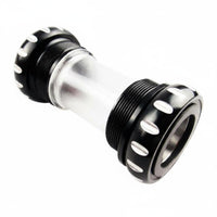 Hollow Shaft Threaded Bottom Bracket Sealed Bearing BB30 Bottom Bracket Precision Machined Bike Crank Axle Easy to Install for Road Cycling, Mountain Biking