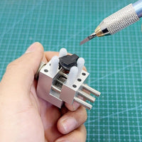 Xingji Model Aluminum Alloy Split Precision Vise Metal Handheld for Gundam Military Modification Polishing Hole Coloring Tool