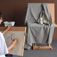 榉木制可折叠升降美术画室专用素描临摹写生石膏像衬布摆放静物台