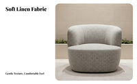 Upholstered Armchair Nordic Aesthetic Lounge Chair Minimalist Design Modern Design for Readers, Living Room, Perusing Corner