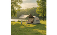Automatic Inflation Inflatable Tent with Tarp Easy to Set up Tarp Tent Spacious Shelter Tear Resistant for Overnight Stays