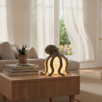 Marine-Themed Cephalopod Table Lamp | Warm Glow, cephalopod Resin Lamp, for Living Room