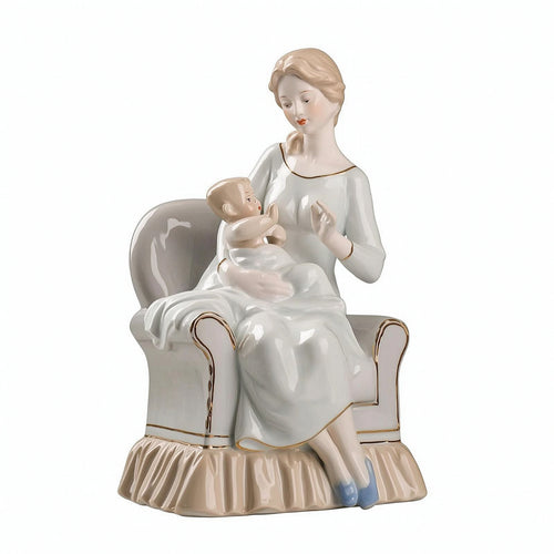 Mother and Baby Figurine Tabletop Decor Sentimental for Nursery, Living Room