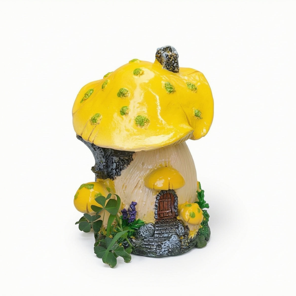 Toadstool House Resin Miniature Toadstool Figurines Mini for Hobbyists