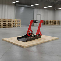 Front Wheel Chock Stand Iron Vehicle Accessory Self-Locking for Hauling Vehicle